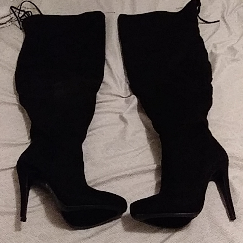 New over the knee extended calf boots